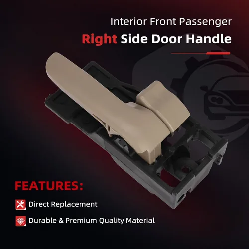 Vista 3 de cciyu Manija de puerta de repuesto para Toyota Tundra 692050C010B1, color gris claro (1 unidad)