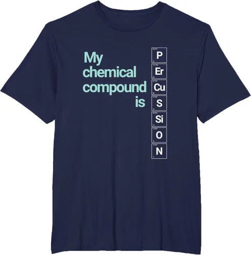 Vista 17 de Percussion Band Geek My Chemical Compound T-Shirt