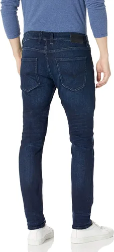 Vista 2 de GUESS Jeans ajustados de tiro medio para hombre, Negro