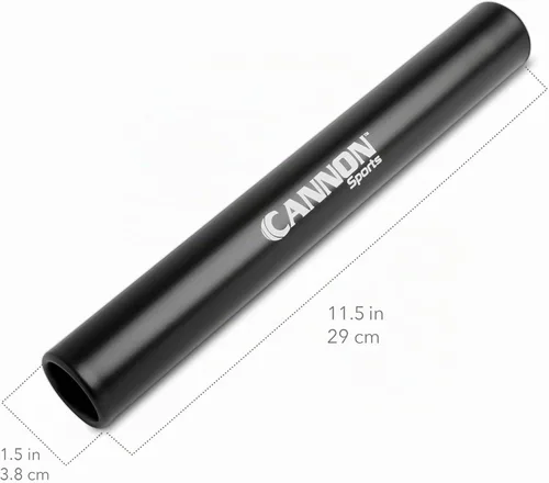 Vista 2 de Cannon Sports Bastón de relé de pista de aluminio Negro
