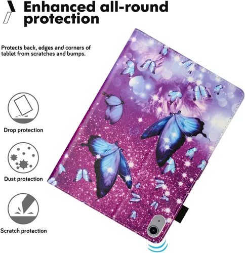 Vista 3 de Funda para iPad Mini6 (8.3 pulgadas, versión 2021) iPad mini 6ª generación, funda protectora delgada con función atril, función de encendido