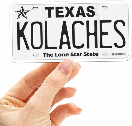 Vista 37 de Calcomanía para placa de matrícula de Texas, elige entre más de 50 ciudades de TX, calcomanía para parachoques de Texas para automóvil, calcomanías