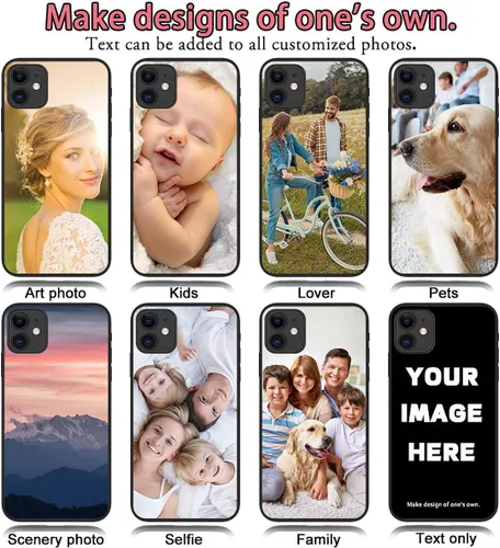 Vista 6 de Styletify Funda de teléfono personalizada para iPhone 13 Pro, funda de silicona personalizada a prueba de golpes, funda de teléfono personalizada