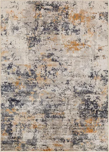 Vista 4 de Surya Jefferson - Alfombra moderna con estampado abstracto, 7 pies 10 pulgadas x 10 pies 6 pulgadas, gris