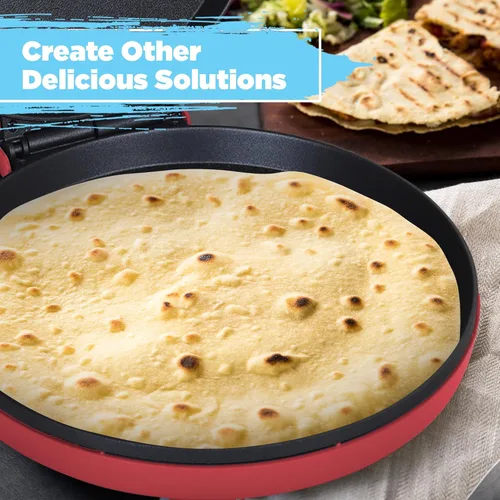 Vista 4 de Horno para Pizza Courant 30 cm Máquina para Pizzas, Nuevo y Mejorado con Manija de Enfriamiento Térmico Antiadherente, Horno para Pizza y Calzones