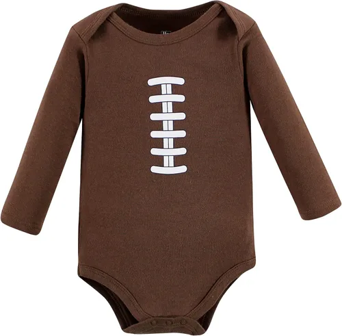 Vista 130 de Hudson Baby baby-boys Cotton Long-sleeve Bodysuits 5-pack