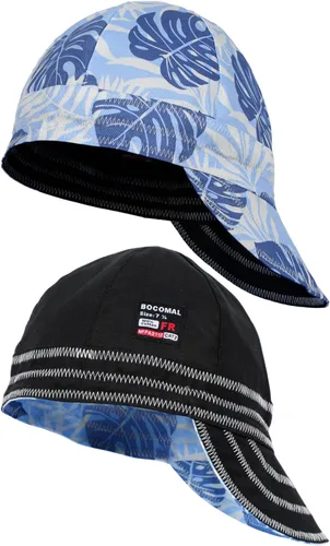Vista 13 de BOCOMAL Gorro de Soldadura Resistente al Fuego CAT2 de Peso Medio con Estampado, Gorras de Soldador de 6 Paneles - Juego de 2