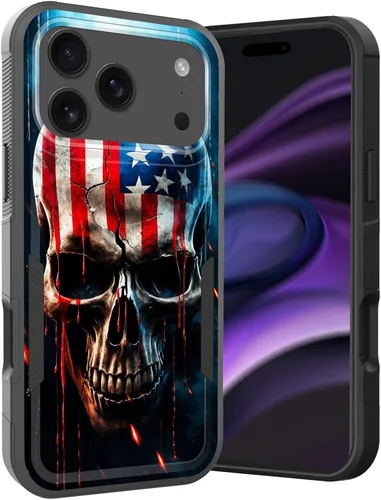 Vista 154 de Funda para iPhone Air, doble capa híbrida resistente resistente a prueba de golpes de policarbonato duro + funda protectora de silicona suave