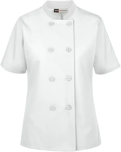 Vista 5 de Abrigo de chef ligero para mujer (XS-3X, 9 colores)