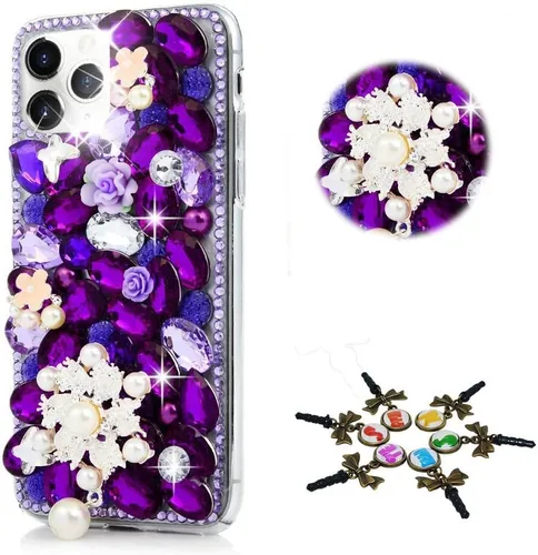 Vista 10 de Sparkle - Funda compatible con Samsung Galaxy A10e, elegante funda 3D hecha a mano con diseño de diamantes de imitación, diseño de diamantes