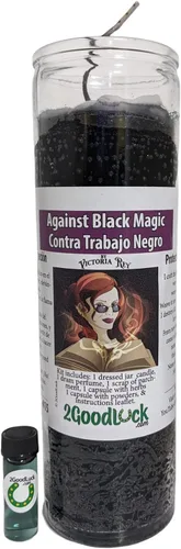 Vista 3 de Kit de velas vestidas con interruptor hexagonal - Contra Trabajo Negro