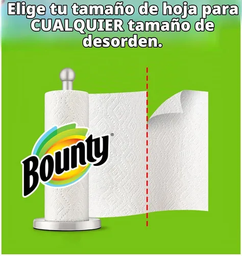 Vista 3 de Bounty Select-a-Size - Toallas de papel, color blanco, 12 rollos (paquete de 1)