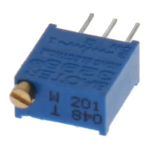 Vista 13 de Fielect 20 Potenciómetros de recortadora multigiro de 100R Ohm Potenciómetros de resistencia variable de 3 pines, 3296W-101