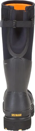 Vista 8 de Dryshod Botas de seguridad para hombre con puntera de acero y refuerzo antideslizante Impermeables Goma Negro