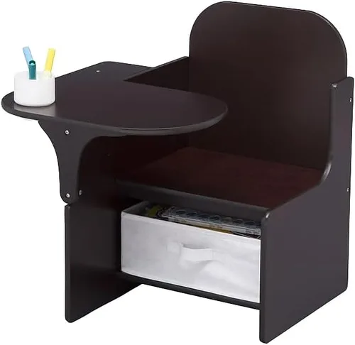 Vista 7 de Delta Children MySize - Escritorio con silla y compartimento de almacenamiento, color blanco bianca