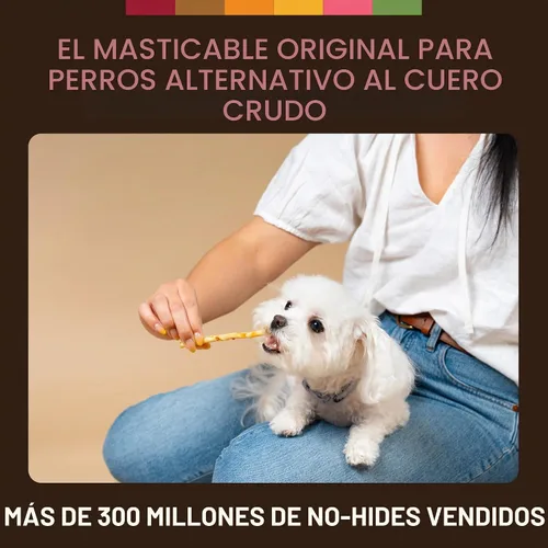 Vista 2 de Earth Animal No Hide Stix - Palitos masticables sin cuero de larga duración para perros pequeños, sabor a carne de res - Paquete de valor de 20