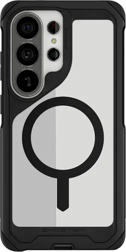 Vista 59 de Ghostek Atomic - Funda delgada para Galaxy Z Flip 4, parte trasera de aramida con parachoques de aluminio rojo, funda protectora de doble capa a