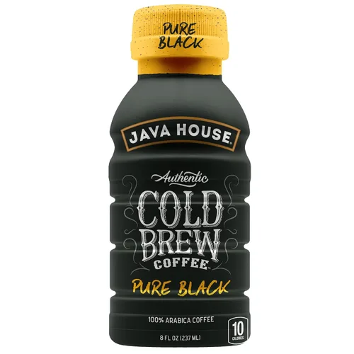 Vista 12 de Java House Botellas de café frío listas para beber, café con leche de caramelo salado, paquete de 12 botellas de 8 onzas, 100% café arábica