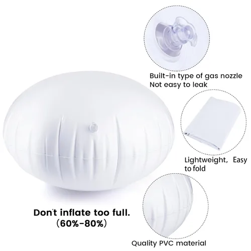 Vista 4 de Pod Swing Hammock Chair Inflatable Seat Cushion Replacement for Kids 27.5 Inch Universal Size for Most, Thickened PVC
