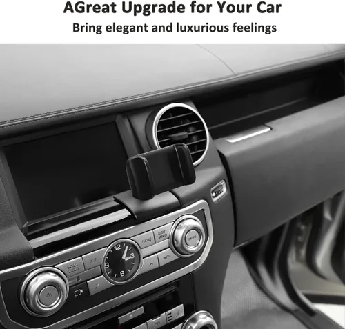 Vista 5 de Alumium Alloy Dashboard Side Soporte de teléfono móvil Trim para Land Rover Discovery 4 LR4 2010-2016 Accesorios de coche (A)