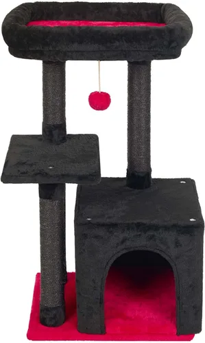 Vista 10 de FISH&NAP Lindo Árbol para Gatos Gatito Torre para Gatos para Gato de Interior Condominio Postes Rascadores de Sisal con Plataforma de Salto Muebles