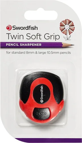 Vista 5 de Swordfish Paquete de 1 sacapuntas "Twin Soft Grip
