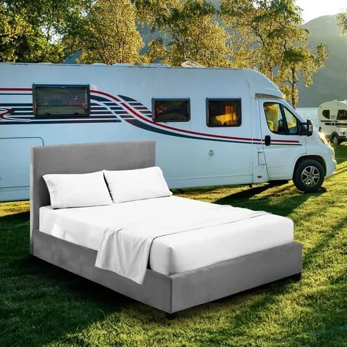 Vista 8 de Juego de sábanas para literas de autocaravana – 48 x 75 pulgadas, tamaño matrimonial 3/4, color azul aguamarina, litera para cuna, cama de caravana