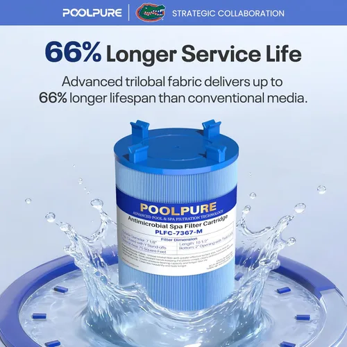 Vista 5 de POOLPURE C-7367 Anti-Biofilm Spa Filter Replaces PD075-2000,Filbur FC-3059