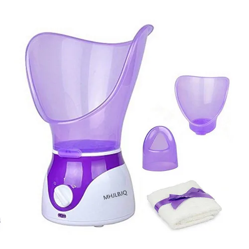 Vista 4 de Vaporizador facial profesional inhalador de vapor facial sauna spa para máscara facial hidratante - Sinusitis con aromaterapia; poros