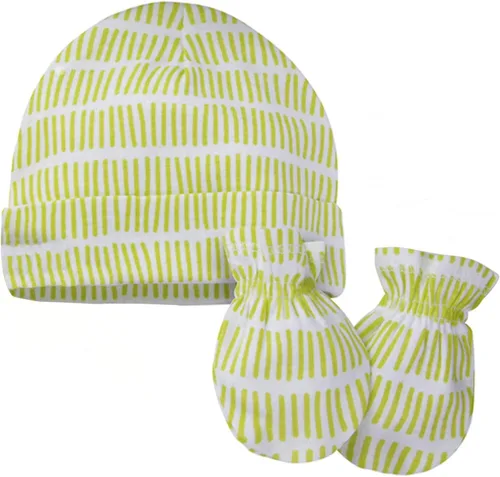 Vista 4 de Onesies Brand Juego de gorro y manoplas unisex para bebé de 12 piezas