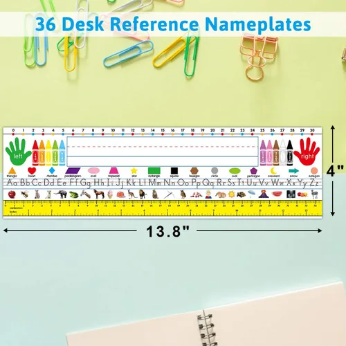 Vista 2 de Fancy Land Placas de identificación de referencia de escritorio, placas de identificación de manuscrito tradicionales, autoadhesivas