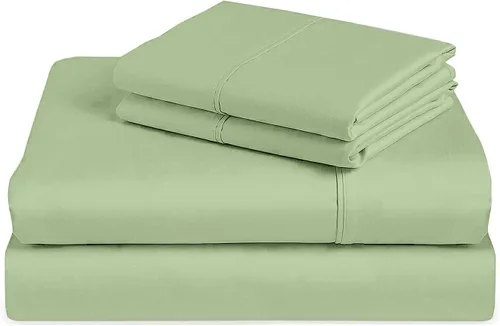 Vista 18 de Juego de sábanas premium de 4 piezas - Sábanas de cama de algodón tamaño individual - 100% algodón - 300 número de hilos - Sábana bajera ajustable