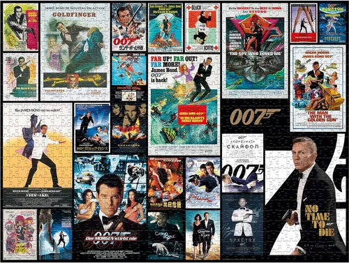 Vista 2 de James Bond - Juego de rompecabezas de 1000 piezas de James Bond Films