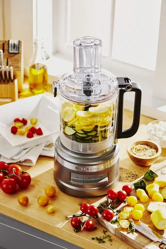 Vista 6 de KitchenAid Procesador de alimentos base de 9 tazas Contour Silver (Renovado)