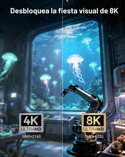 Vista 7 de VCELINK Acoplador HDMI 8K, adaptador de extensión HDMI 2.1 hembra a hembra