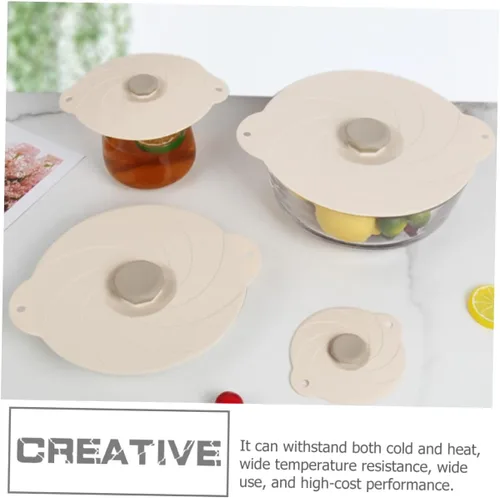 Vista 3 de UPKOCH Cubierta de silicona para tazón, tapa universal, tapas elásticas reutilizables, uso diario, accesorio para el hogar