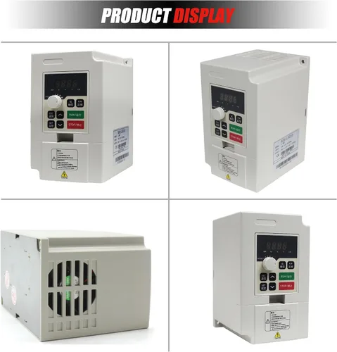 Vista 3 de CNCTOPBAOS Inversor de frecuencia VFD 1.5KW 2HP,Convertidor de unidad de frecuencia variable monofásico a 3 fases 220V,Control de velocidad VSD