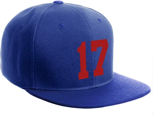 Vista 88 de Número de equipo modificado para requisitos particulares del jugador del color del sombrero del Snapback de la visera plana clásica de la visera