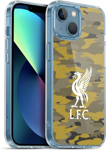 Vista 35 de Head Case Designs Funda de gel con licencia oficial del Liverpool Football Club Away Colourways Crest Camou [protección de grado militar] compatible