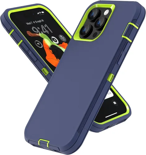 Vista 14 de Funda compatible con iPhone 14 Pro Max, funda protectora de alta resistencia, cuerpo completo, goma de silicona duradera a prueba de golpes