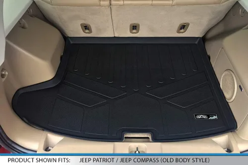Vista 5 de MAXLINER - Juego de alfombrillas para dos filas y forro de maletero para Jeep Compass 2007-2017