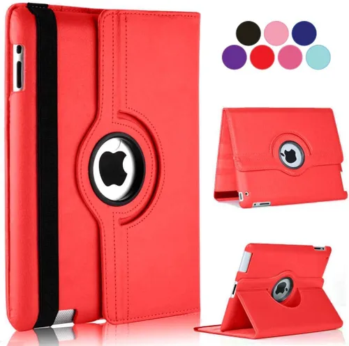 Vista 11 de Vultic Funda giratoria para iPad mini 1/2/3, soporte de 360 grados [apagado automático/activación] Folio PU cuero Smart Cover (azul claro)