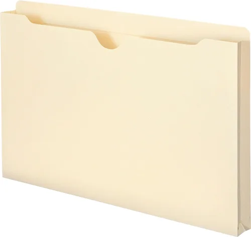 Vista 5 de Smead Chaqueta de archivo, pestaña de corte recto reforzado, expansión de 1", tamaño legal, Manila, 50 por caja (76520)