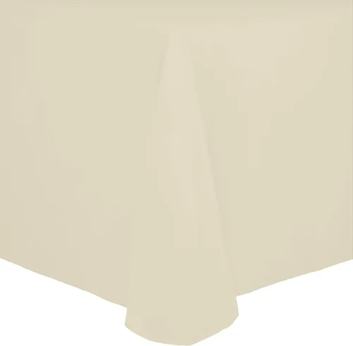 Vista 28 de Ultimate Textile Cotton-Feel - Mantel ovalado de poliéster hilado resistente a las manchas y a las arrugas, lavable a máquina, color berenjena, 1