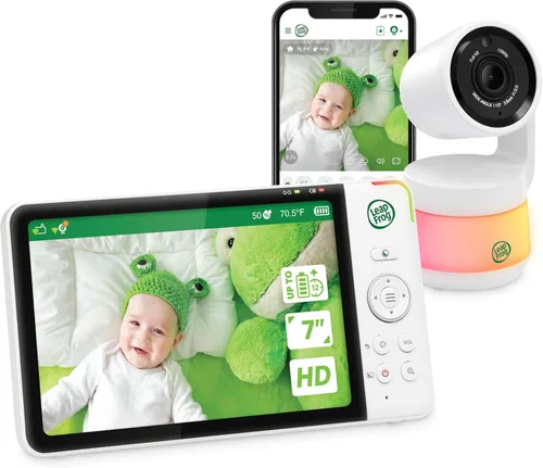 Vista 15 de LeapFrog Monitor de bebé LF925HD con cámara y audio, monitor de bebé de acceso remoto WiFi de 1080p, cámara panorámica e inclinación de 360°, zoom