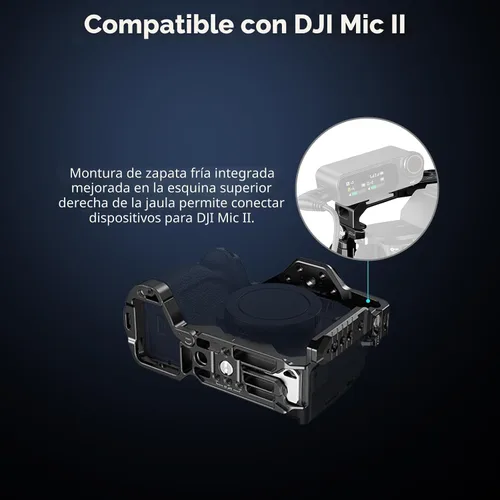 Vista 4 de SmallRig HawkLock - Jaula completa de liberación rápida para Sony Alpha 7R V/Alpha 7 IV/Alpha 7S III/Alpha 1/Alpha 7R IV/Alpha 7 V, placa