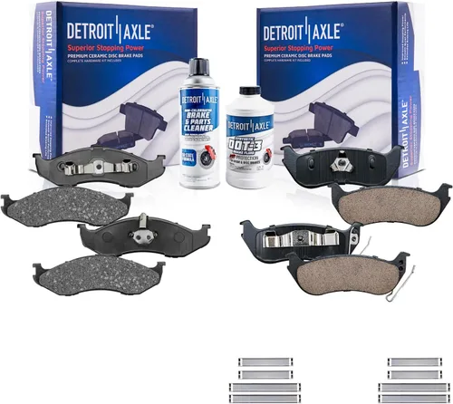 Vista 23 de Detroit Axle - Pastillas de freno para Avalanche Express Suburban Savana Yukon XL 1500 Chevy Tahoe GMC Cadillac Escalade, Pastillas de freno