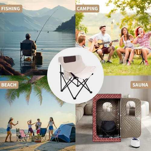 Vista 6 de Silla plegable portátil para sauna