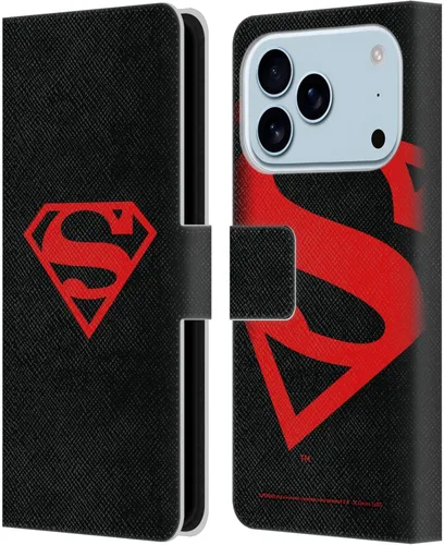 Vista 147 de Head Case Designs Funda de piel con licencia oficial de Superman DC Comics con logotipos negros y rojos compatible con Apple iPhone 11