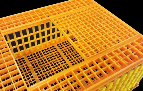Vista 3 de H.D. 29x21x12 Transporte de aves de corral 4H Show CAGE COOP Basket Chicken Crate